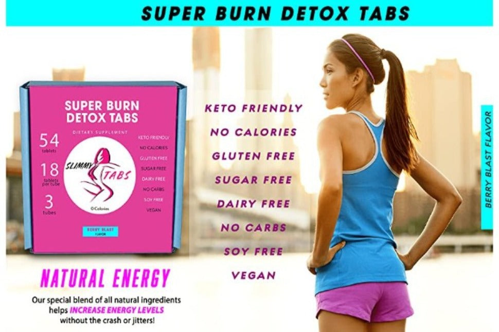 Slimmy Tabs Berry Blast Detox Weight Loss Tabs