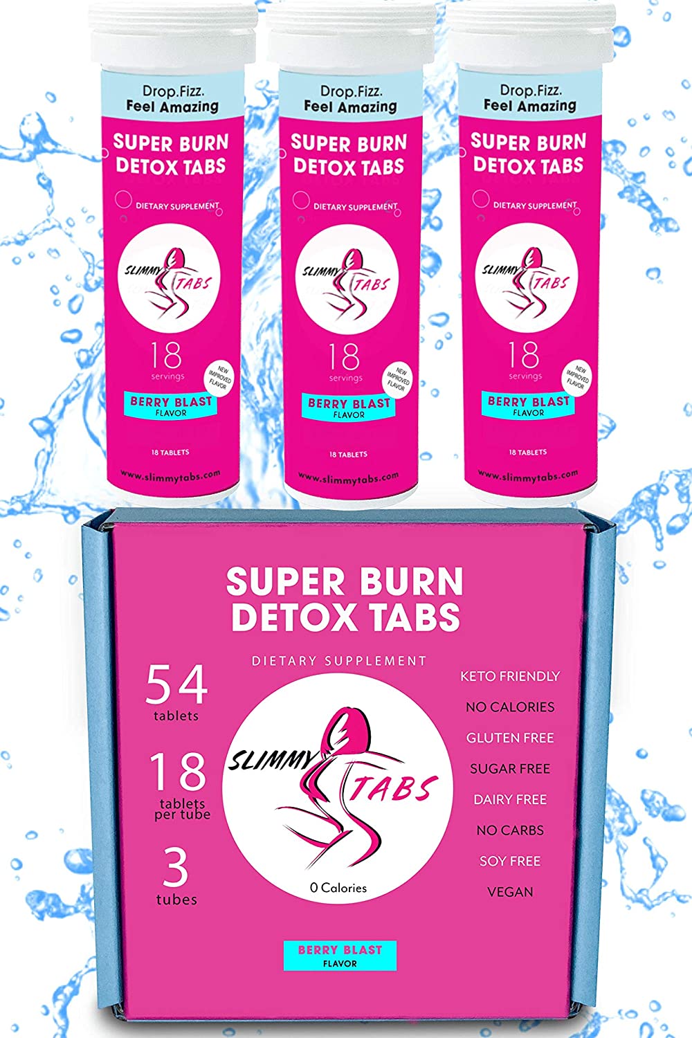 Slimmy Tabs Berry Blast Detox Weight Loss Tabs